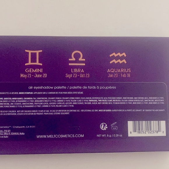 MELT COSMETICS AIR MINI EYESHADOW PALETTE - Picture 7 of 7